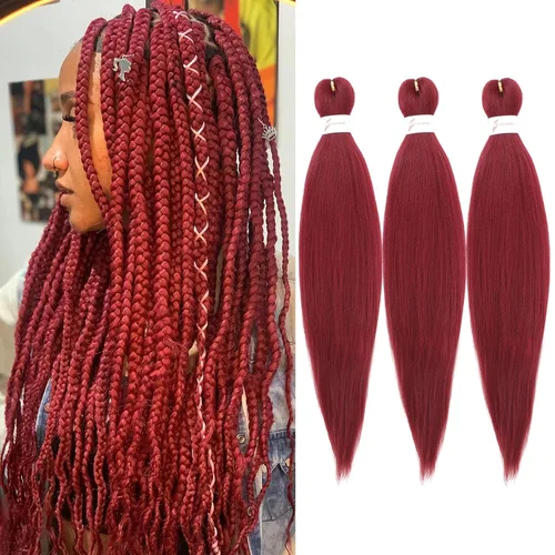 Miniatura 42 de Extensiones de cabello para trenzar preestiradas, color negro, 12 pulgadas, 8 paquetes de cabello natural para trenzar, fácil trenza, ajuste de agua