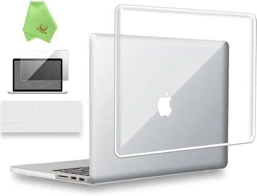 Miniatura 14 de UESWILL Funda rígida mate 3 en 1 compatible con MacBook Pro (Retina, 13 pulgadas, finales de 2012/2013/2014/principios de 2015), modelo A1425 / Negro