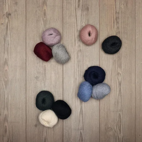 Miniatura 8 de Juego de 3 madejas 100% de lana de alpaca bebé, peso voluminoso, fabricadas en Perú, celestial suave y perfecto para tejer y tejer a ganchillo
