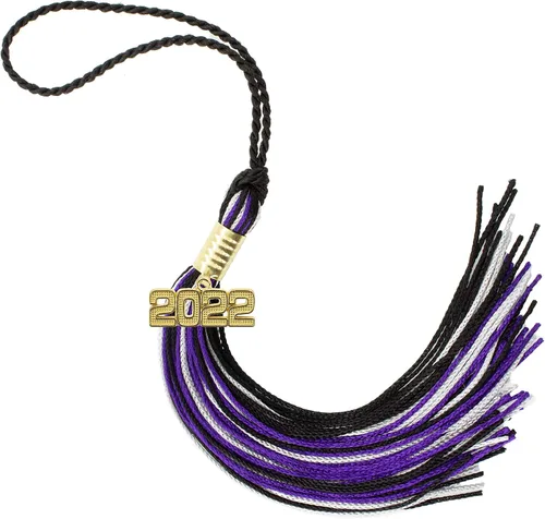 Miniatura 190 de Borla de graduación Aqua 2022, todos los colores escolares disponibles, fabricada en Estados Unidos