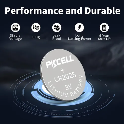 Miniatura 3 de PKCELL CR 2025 Baterías CR2025 3V Batería de litio (paquete de 5)