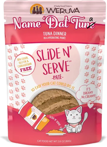 Miniatura 24 de Weruva Slide N' Serve Paté, alimento húmedo para gatos, Let's Make a Meal, cena de cordero y caballa, bolsa de 2.8 oz (80 g) (paquete de 12)