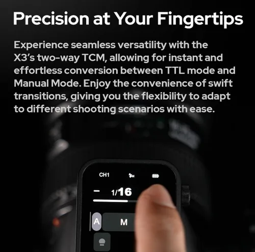 Miniatura 3 de Godox Disparador de flash X3C X3-C para cámara Canon, transmisor de pantalla táctil OLED inalámbrico TTL de 2.4G, compatible con TTL