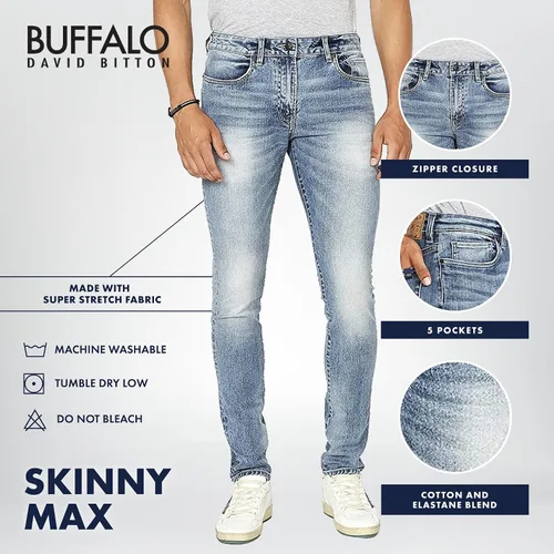 Miniatura 4 de Buffalo David Bitton Jeans Skinny Max para hombre