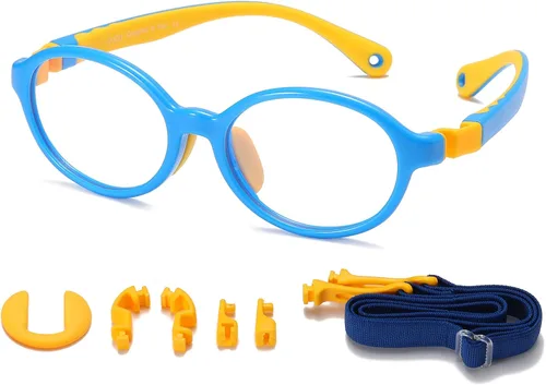 Miniatura 10 de DUCO K026 - Lentes de bloqueo de luz azul para niños y niñas, gafas de computadora para juegos de 5 a 10 años