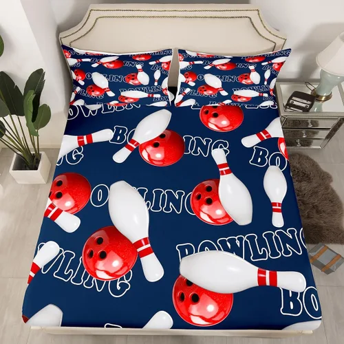 Miniatura 2 de Erosebridal Sábanas de baloncesto para niños y niños, sábana bajera deportiva tamaño individual, sábanas para canchas de baloncesto, ropa de cama