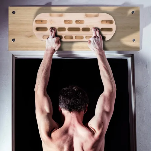 Miniatura 7 de POWER GUIDANCE Tabla de Agarre de Escalada en Roca, Fortalecedor de Manos de Madera, Ejercitador de Antebrazo para Escaladores y Atletas