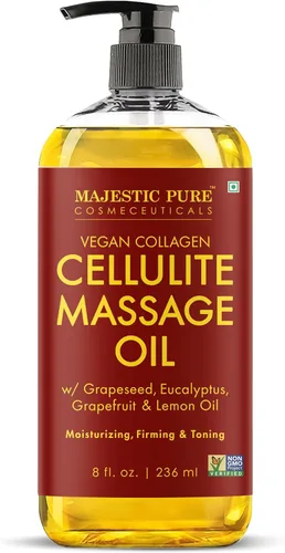 Miniatura 13 de Majestic Pure Aceite de masaje corporal reafirmante con colágeno, ayuda a suavizar la apariencia de la celulitis y mejorar la textura de la piel
