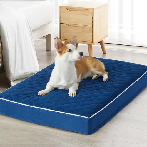Miniatura 11 de WNPETHOME Cama Ortopédica para Perros para Jaula, Cama Impermeable Extra Grande para Perros con Funda Lavable Extraíble, Camas para Jaula de Perros
