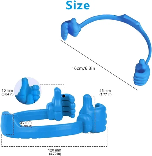 Miniatura 3 de Kinizuxi Soporte de Pulgar para Celular de Escritorio para Navidad, Soporte Universal Flexible para Celular para Soporte de Tableta, Soporte