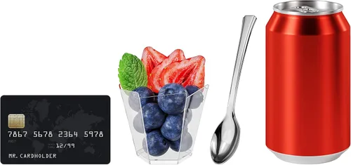 Miniatura 4 de Mini cucharas de postre, paquete a granel de 100 mini cucharas desechables plateadas, plástico de 4 pulgadas, sin BPA, aptas para alimentos