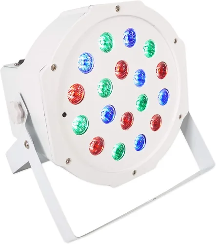 Miniatura 3 de (3) Rockville Battery PAR 50 Blanco Recargable LED DMX DJ Wash Up Lights+Bag