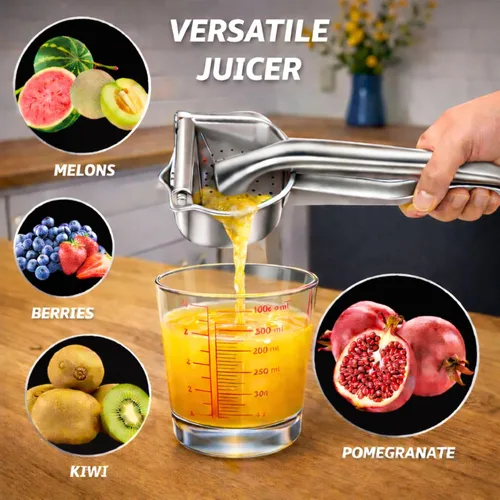 Miniatura 4 de Exprimidor de limón grande de acero inoxidable - Exprimidor de limón resistente fácil de apretar - Exprimidor ergonómico de cítricos y exprimidor