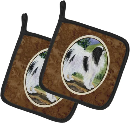 Miniatura 307 de Caroline's Treasures SS8617PTHD - Juego de soportes para ollas de cocina resistentes al calor, almohadillas calientes para horno para cocinar, Husky