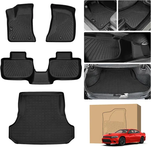 Miniatura 57 de Tapetes de suelo Peleus para Mercedes-Benz Sprinter 2500/3500 2025-2019, solo para furgoneta de carga, forros personalizados de goma TPE para todo