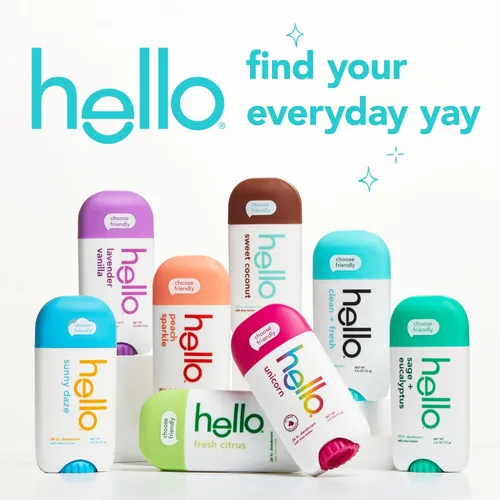 Miniatura 9 de hello Desodorante de lavanda y vainilla sin aluminio para mujeres y hombres con manteca de karité, frescura de 24 horas, desodorante sin bicarbonato