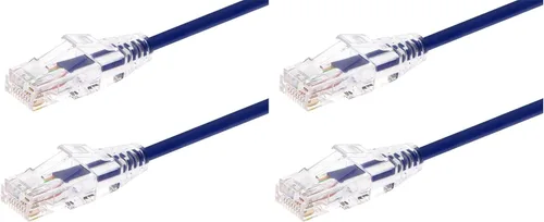 Miniatura 10 de Monoprice - Cable de conexión Ethernet Cat6 14 pies, gris, nivel de componente, UTP 28AWG 550 MHz, cable de cobre desnudo puro, sin enganches, RJ45