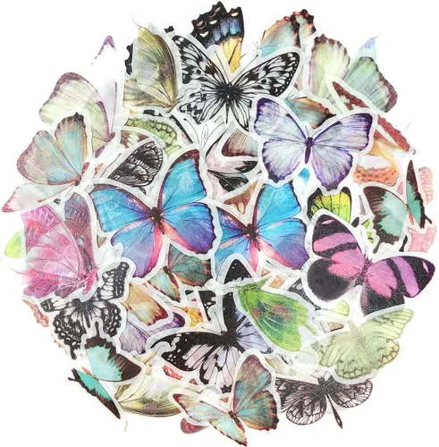Miniatura 12 de allydrew Calcomanías decorativas para álbumes de recortes, Washi, manualidades para papelería, diario, fabricación de tarjetas (60 piezas), Verde
