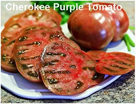 Miniatura 5 de Mixed Seeds - 30 semillas de tomate negro, mezcla de 9 variedades, reliquia sin OMG, Black Prince, Cherokee Purple, Black Cherry de EE. UU. Solanum
