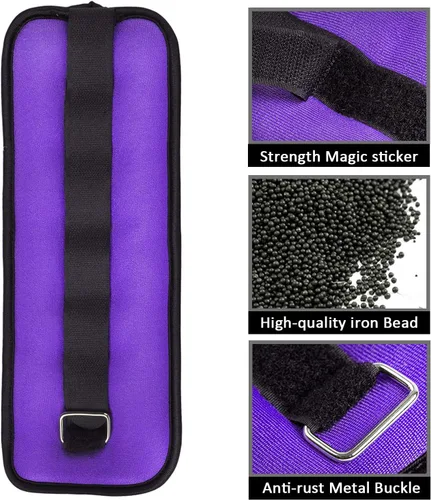 Miniatura 2 de Pesas de tobillo/muñeca, pesas pequeñas para mujeres y niños, equipo de ejercicio con correas ajustables para fitness, gimnasio, baile, caminar