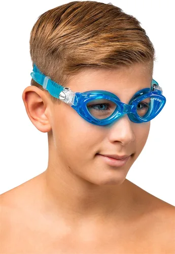 Miniatura 3 de Cressi Gafas de natación para niños de 7 a 15 años, hechas de silicona suave, King Crab: fabricadas en Italia