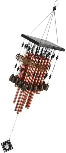 BESPORTBLE 1pc Tube Wind Chime Vintage Home Outdoor Decor for Garden Balcony and Patio Elegant Hanging Ornament Pleasant Sound Retro Chime