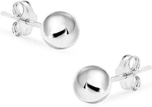 Miniatura 3 de Silverline Jewelry Aretes de bola de plata de ley 925 0.079 in-0.433 in