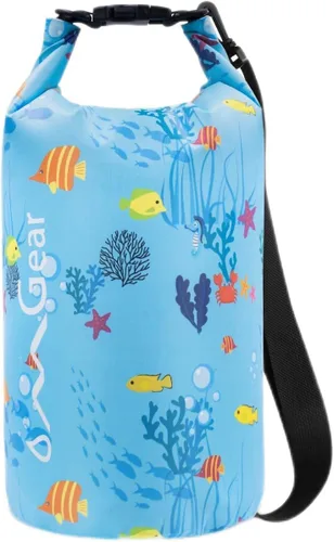 Miniatura 19 de OMGear - Bolsa seca impermeable y bolsa para teléfono, bolsa flotante de 40L/30L/20L/10L/5L para kayak, navegación, actividades al aire libre verde