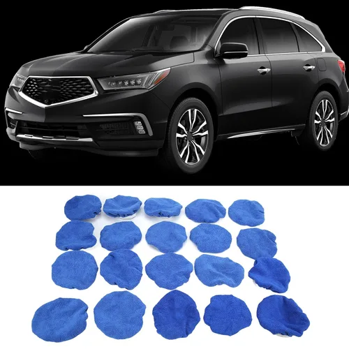 Miniatura 2 de Almohadilla de pulido para automóvil, 20 piezas de microfibra de forro polar para pulir con cera para pulidores automáticos de 5 a 6 pulgadas
