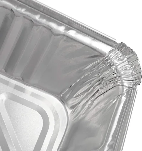 Miniatura 5 de HOZEON Paquete de 125 bandejas de papel de aluminio de 8.5 x 6 pulgadas con tapas transparentes, capacidad de 2.25 libras, recipientes desechables