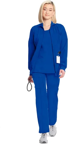 Miniatura 86 de Infinity by Cherokee 2391A - Chaquetas médicas con cremallera frontal para mujer, tela elástica en 4 direcciones