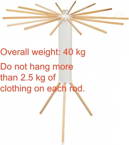 Miniatura 8 de Estante de secado de ropa con trípode, estante portátil y plegable para ahorrar espacio, estante de secado de ropa, ropa plegable, balcón