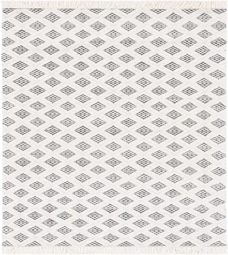 Miniatura 2 de SAFAVIEH Natura Collection - Alfombra de pasillo de 9 pies, color marfil y negro, diseño de transición, ideal para zonas de alto tráfico en pasillo