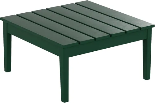 Miniatura 10 de WestinTrends Ashore - Mesa de centro para exteriores, 32 pulgadas para todo tipo de clima, de madera de polietileno Adirondack, mesa auxiliar Teca