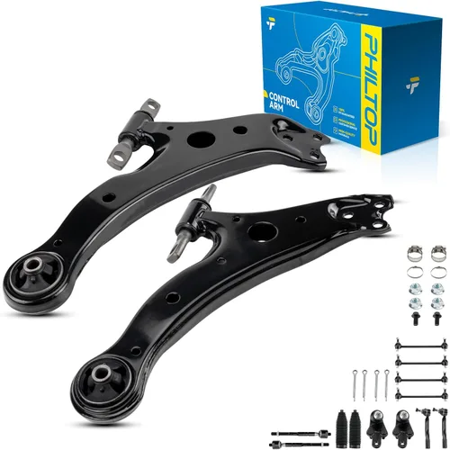 Miniatura 99 de PHILTOP Kit de suspensión delantera de 10 piezas, brazos de control inferiores con juntas de bola, eslabones de extremo de barra estabilizadora