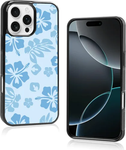 Miniatura 44 de FANXI Funda de teléfono de hibisco azul compatible con iPhone 11 de 6.1 pulgadas, funda protectora a prueba de golpes de TPU con bonita flor azul