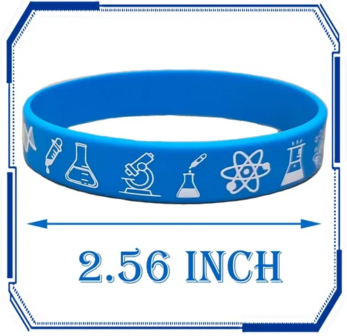 Miniatura 2 de 24 pulseras de silicona de goma de ciencia futura científica loca artes de ciencias naturales decoraciones de fiesta de cumpleaños