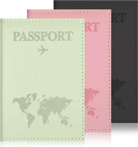 Funda para pasaporte, funda para pasaporte, funda para pasaporte, protector de pasaporte, artículos esenciales para mujeres y hombres, accesorios