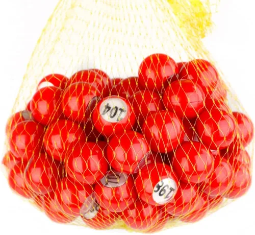 Miniatura 4 de Regal - Bolas de bingo para rifas, bolas de llamadas rojas de primera calidad con ventana de fácil lectura de 7/8 (0.875) pulgadas
