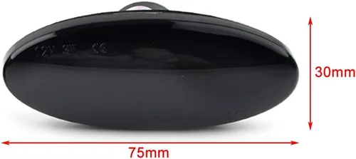 Miniatura 6 de Indicadores de señal de giro secuenciales automáticos para automóvil, luz de marcador lateral para Nissan Cube, Juke, Leaf, Micra K12/K13, Note E11