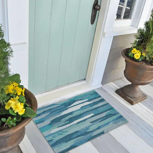 Miniatura 42 de Liora Manne CAPR5163633 - Alfombra costera para interiores y exteriores, color azul marino, 2 pies x 5 pies Cuerdas Navy