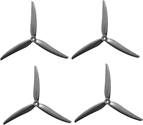 Miniatura 11 de Gemfan 8040 8060 9045 1050 Hélice de 3 palas CW CCW 0.197 in Orificio central Diámetro interior Paleta para Quadcopters Multirotors Drone