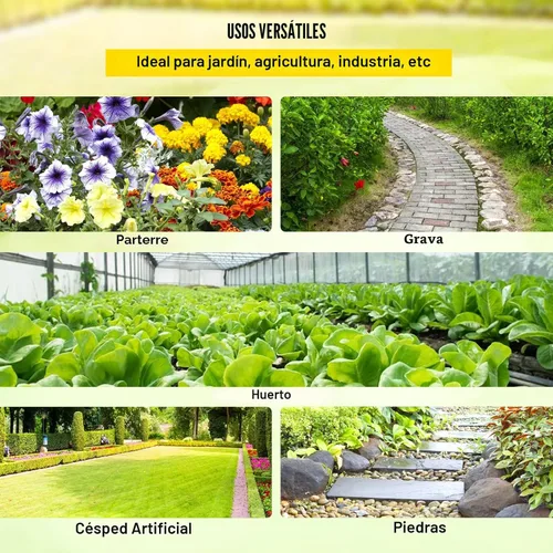 Miniatura 6 de VEVOR Barrera de Tela para Malezas de Servicio Pesado, 4x300FT 5.8oz Tela Bloqueadora de Malezas, Tela de Paisaje Tejida, Tela de Jardín Barrera