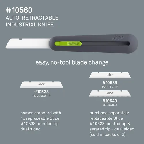 Miniatura 6 de Slice 10560 Herramienta de espuma aislante extra larga de 3 pulgadas, diseñada para corte de espuma, amigable con los dedos, hoja de cerámica, se