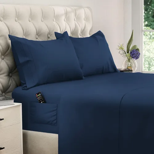 Miniatura 60 de DREAMCARE Juego de sábanas California King, 6 piezas, sábanas refrescantes para cama, sábanas Cal King de hasta 21 pulgadas de profundidad, 02