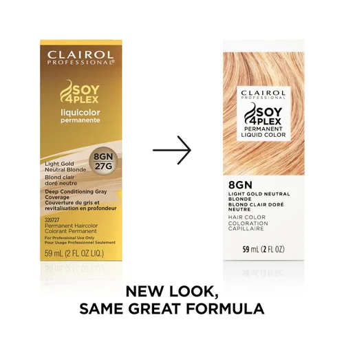 Miniatura 3 de Clairol Professional Permanent Liquicolor for Light Blonde Hair Color with 100% Gray Coverage Packaging May Vary 8gn rubio neutro dorado claro