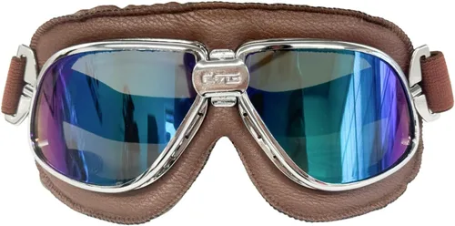 CRG Sports goggle estilo vintage, aviador para motocicleta T11 - Clásico