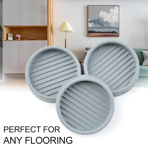 Miniatura 2 de Posavasos para muebles - 8 piezas, vasos de ruedas de muebles redondos de 2" - Almohadillas antideslizantes para suelos de madera dura, pinzas