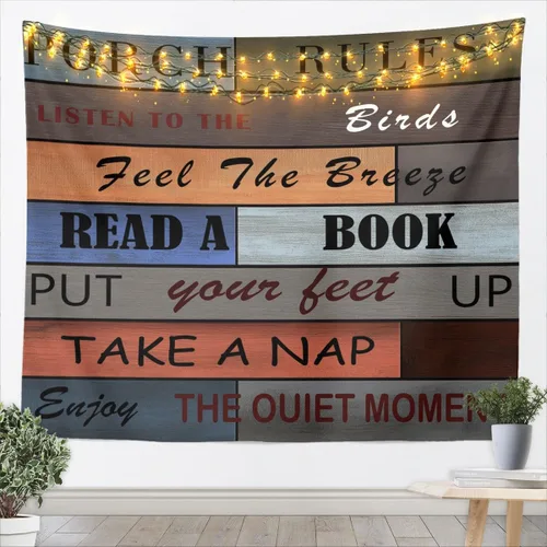 Miniatura 3 de Feelyou Tapiz de huellas de animales para niñas y niños, manta de pared de campamento y caza, huella de animales salvajes, para colgar en la pared