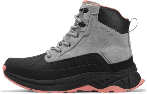 Miniatura 7 de NORTIV 8 Botas de senderismo impermeables para mujer, botas de senderismo al aire libre para senderismo